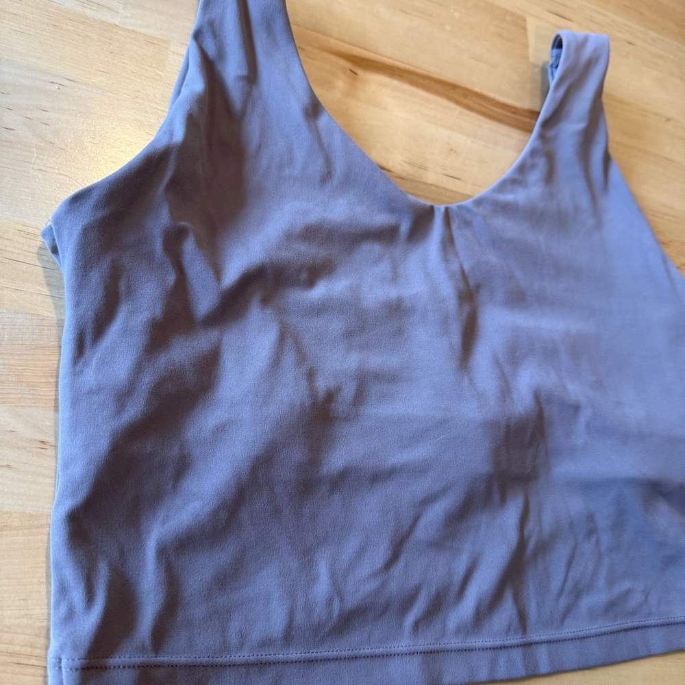 Light Lavender Crop Tank Top - Picture 2 of 9